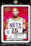 2005 06 Topps Style '52 Vince Carter New Jersey Nets Basketball Card #17 - Mint Condition - In Protective Display Case !!