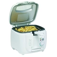 Bestron DHY518 Friteuse Cool Wall Beh�lter 2,8L, antihaft-beschichtet weiss