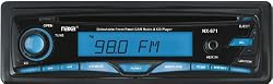 Naxa NCA671 Detachable Stereo AM/FM Car Radio with Compact Disc Player and Aux-In Jack (Black)