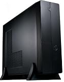 Design Slim PC mit Intel Atom D2500 (neue Version) DualCore 2x 1,83Ghz, 2GB DDR3 RAM, 250GB Festplatte, Grafik Intel GMA X3600, 22x DVD-Brenner, GigaLAN, Sound, Windows 7 Home Basic 32Bit