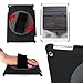 DURAGADGET High Quality Handheld Rotating Holder With Adjustable Hand Strap For Apple iPad Air - Perfect For Commuting On The Train!
