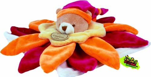 Doudou Yellow/Orange Flower Bear