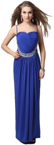 Sexy Strapless Suspender Gowns Long Evening Dress for Women LC121083 Blue US XS