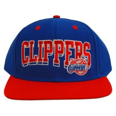 NBA Los Angeles Clippers Wave Snapback Cap Hat - Blue Red