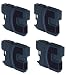 iComp 4x Black inks for Brother DCP-J125 DCP-J315w DCP-J515w MFC-J220 MFC-J265w MFC-J410 MFC-J415w DCPJ125 DCPJ315w DCPJ515w MFCJ220 MFCJ265w MFCJ410 MFCJ415w (4xLC985BK)
