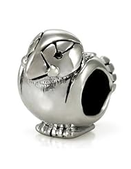 Sterling Silver Ohm Perfect Puffin Bead Charm AAA007