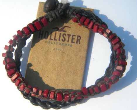 Fashionable Hollister Double Band Bracelet, Authentic Product and New (RED)