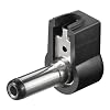 DC-Stecker abgewinkelte Ausf�hrung, Bohrung 2, 5 x 5,5mm