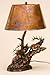 Headed High Elk Table Lamp