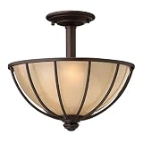 Hinkley Lighting 4231VZ Medium Round Semi-Flush Mount - Victorian Bronze Shaker Traditional Lights