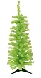 3' Pre-Lit Chartreuse Green Artificial Pencil Christmas Tree - Green Lights