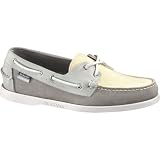Sebago Men's Spinnaker Boat Shoe, Grey/Off-White, 11.5 D US