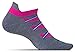 Feetures! HP Ultra Light No Show Tab Sock - Heather Gray Pattern Medium