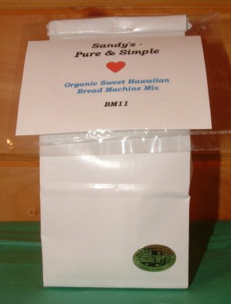 Organic Sweet Hawaiian Bread Machine Mix by Sandy's - Pure & Simple