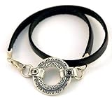 Kabbalah Bracelet Wrap Leather with Jewish Prayers for Protection & Blessing