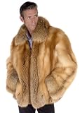 Mens Fur Jacket - Natural Red Fox