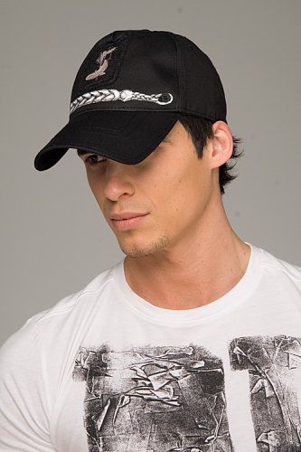 Diesel 4-Wheeler Black Cap Black cap with silver and black shark embroidery 