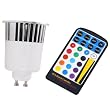 Lighting EVER Mutil Colour 5 Watt GU10 LED Bulb with Remote Controller, 16 Single Colour Choice, RGB LED