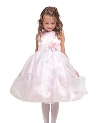 Girls Organza/Satin  Wedding Dress  With Ruffles