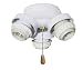 Emerson F330BS Three-Light Turtle Fitter with Three 13-Watt Medium Base Compact Fluorescent Bulbs, 5.5-Inch Wide, 3.5-Inch High, Brushed Steel
