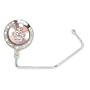 Crystal Floating Crown Purse Hook w/Carrying Pouch