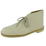 「Clarks(クラークス) デザート ブーツ レザー メンズ クリームキャンバス 20343963 8.5(26.5cm)」の画像