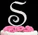 Letter S - Swarovski Crystal Monogram Wedding Cake Topper Letter