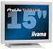 Iiyama ProLite T1531SR 38,1cm (15 Zoll) Touchscreen Monitor DVI-D (Kontrast dyn. 500:1, 8ms Reaktionszeit) wei�