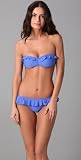 Shoshanna Ruffle Bandeau Bikini Top