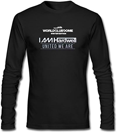 MixicQT Men's World Club Dome I am Hardwell United We Are Long Sleeve T-shirts