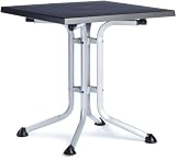 Kettler Advantage 03125-815 Tavolino pieghevole, 70 x 70 x 72 cm, colore: Argento/Grigio