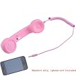 Pink Retro Classic Eliminate Radiation Telephone Handset For iPad 2 iPhone 4G 3GS 3G