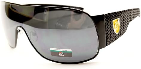 Ox2501 Oxigen Aviator Pilot Turbo Sunglasses (black/yellow logo, uv400)