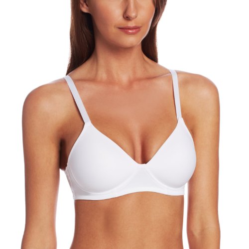 Hanes Women s Concealing Petals Wirefree Bra G510 38C Silver Dream