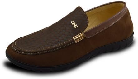 VogueZone009 Womens Leisure Closed Toe Loafers Shoes with Metal Piece, Gold, 8.5 B(M) US