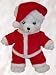Santa Claus Outfit fits Webkinz L'il Kinz, Ty Beanie Babies, Fluff Factory and Teenies Teddies Image