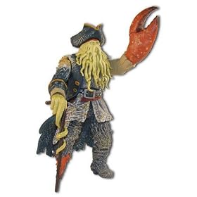 Pirates of the Caribbean 7" Action Feature Figure  - Davy Jones with Menacing Arm and Snapping Claw