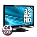 JVC LT-32D200 - 32" LCD TV with built-in DVD player - widescreen - 720p - HDTV - black