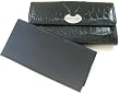 Nine West Large Croco CABOS Checkbook Wallet in Black