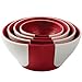 Chef'n SleekStor Pinch Pour Prep Bowls, Cherry Color