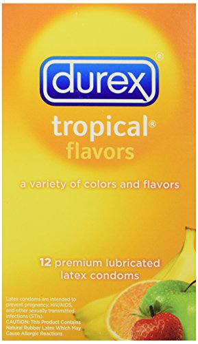 DUREX CONDOM TROPICAL FLAVORS 12 PACK