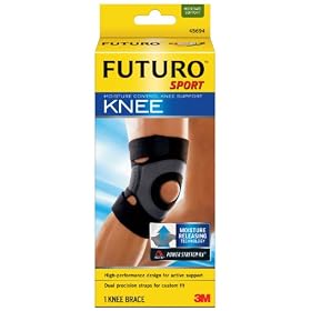 Futuro Sport Moisture Control Knee Support, Medium (15.0 to 17.0-Inch) (Pack of 2)