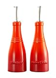 Le Creuset 91001700090000 &Ouml;l- und Essigset ofenrot