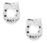 Horseshoe Tiny Post Sterling Silver Earrings