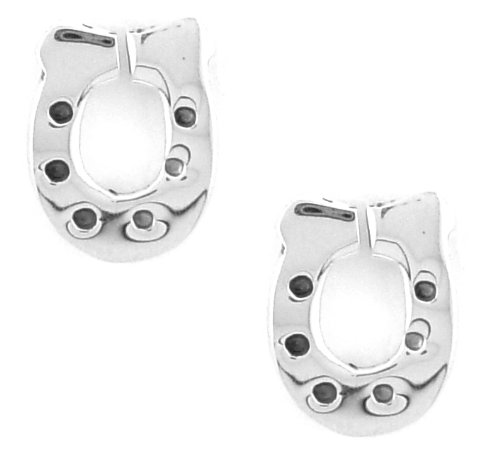 Horseshoe Tiny Post Sterling Silver Earrings
