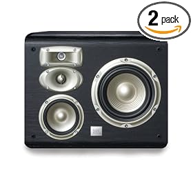 JBL L820 6-Inch 4-Way Wall-Mountable Bookshelf Loudspeakers (Pair, Black)