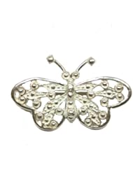 Sterling Silver Filigree Butterfly Pin