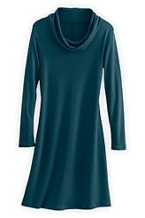 Cowl Neck Draped Cotton  Dress