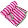 Toby tiger stripy pink/pale pink baby blanket