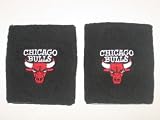 CHICAGO BULLS Team Logo COTTON WRISTBANDS -(set of 2)